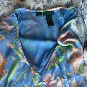 Vintage Ralph Lauren Blue Floral Maxi Skirt – Size 4